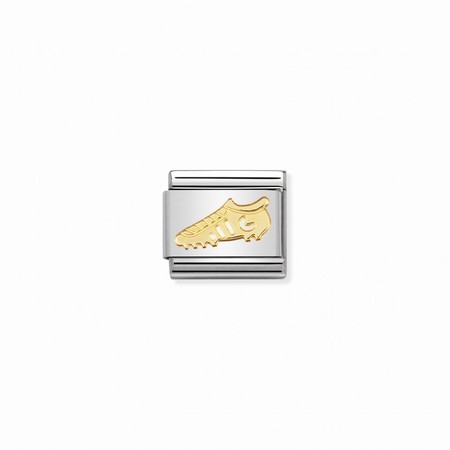 Nomination Gold Football Boot Composable Charm